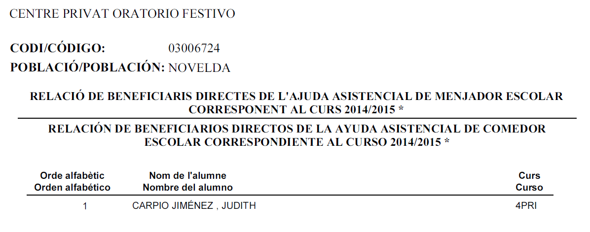 beneficiarios directos